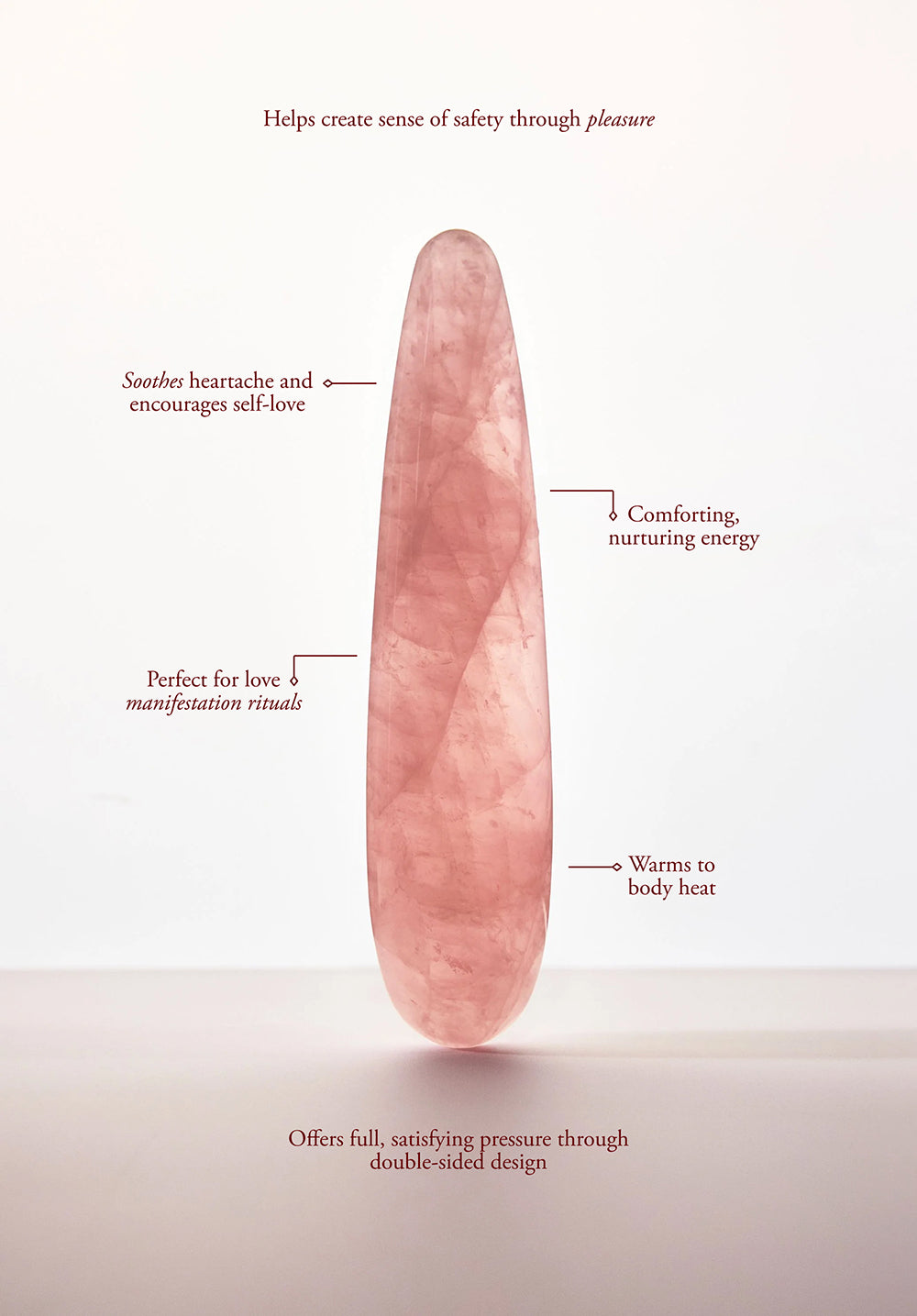 Chakrubs Heart Original Rose Quartz Wand