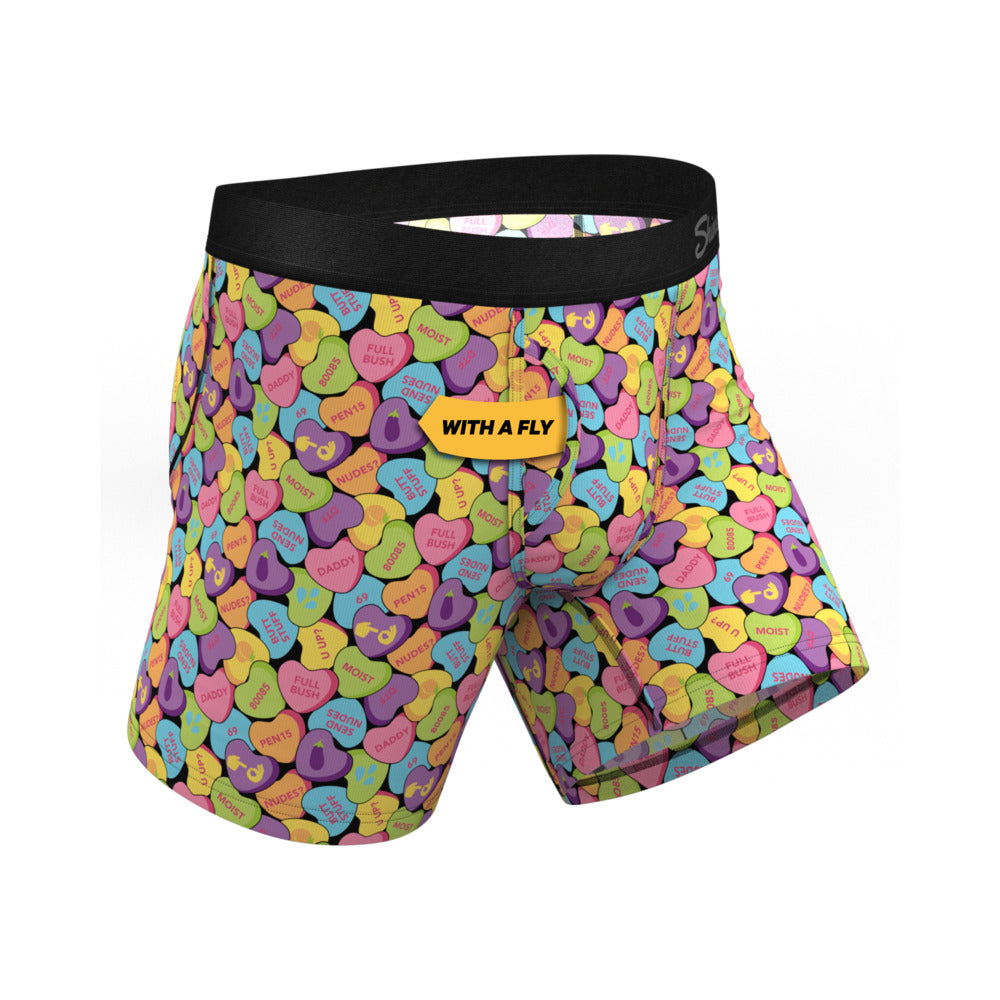 Shinesty The Candy Crush Candy Hearts Ball Hammock Pouch Underwear with Fly 2XL