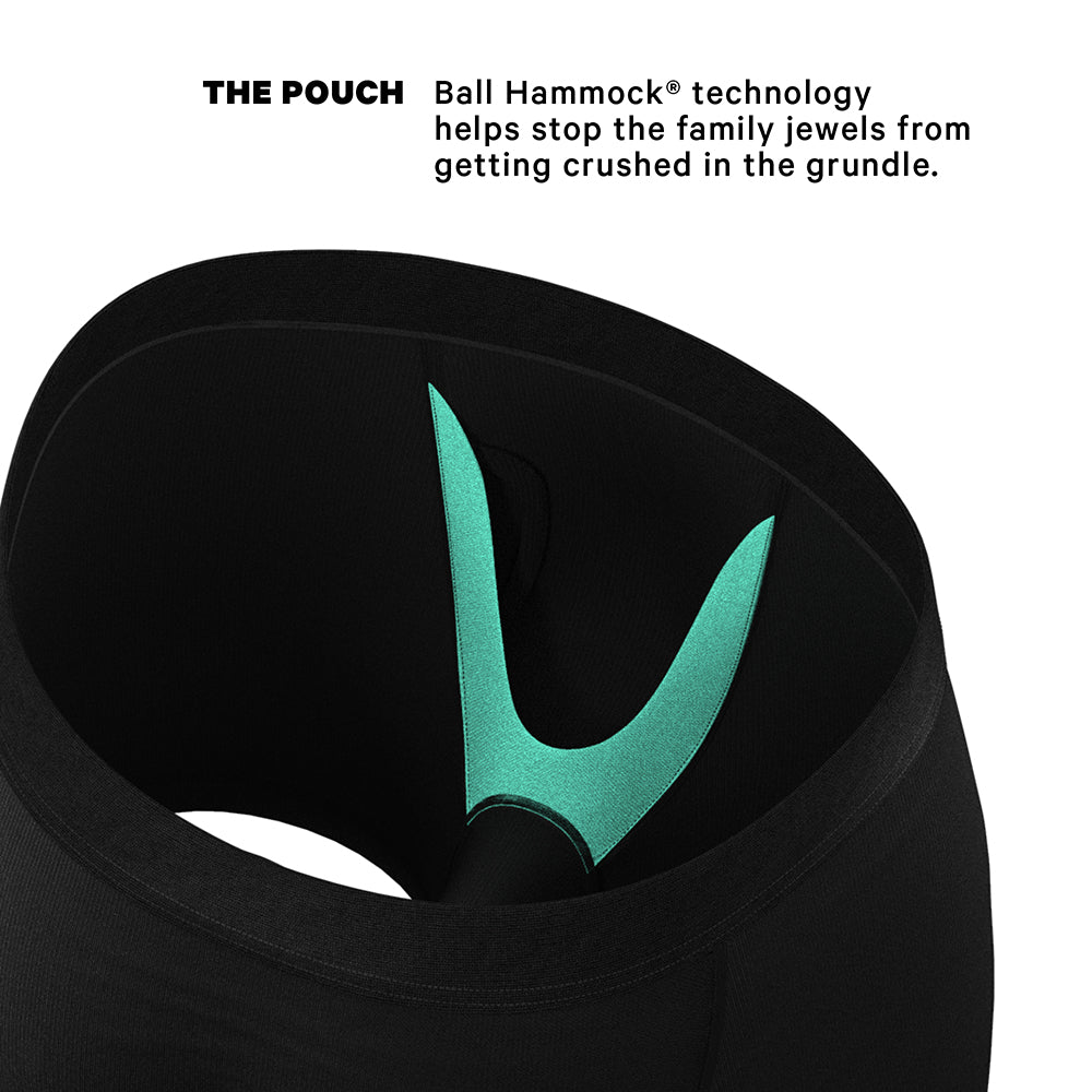 Shinesty The 009 Black Tuxedo Ball Hammock Pouch Underwear with Fly L