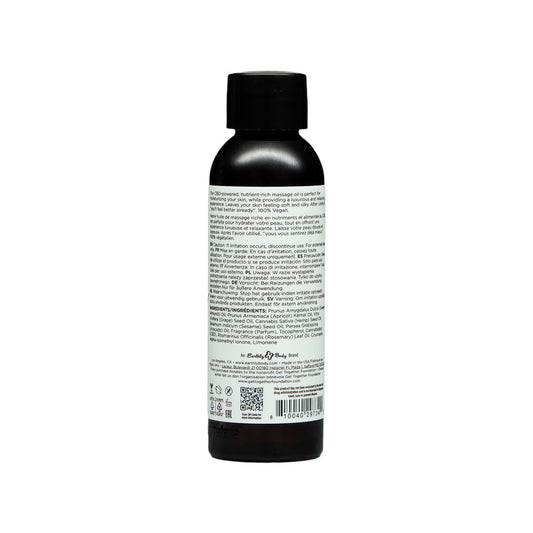 Earthly Body Hemp Seed CBD Relaxing Massage and Body Oil Skinny Dip 2 oz. - product photo 2