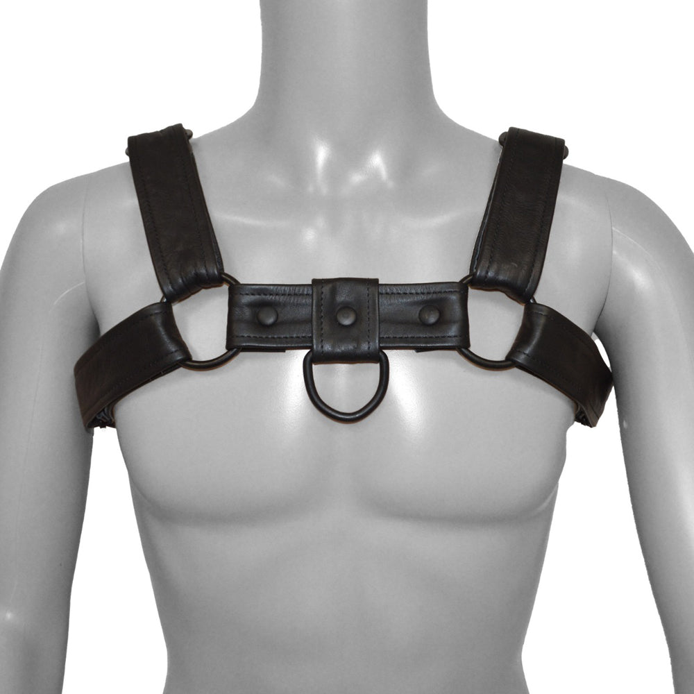 Prowler RED Bull Harness Black with Metal Fittings S