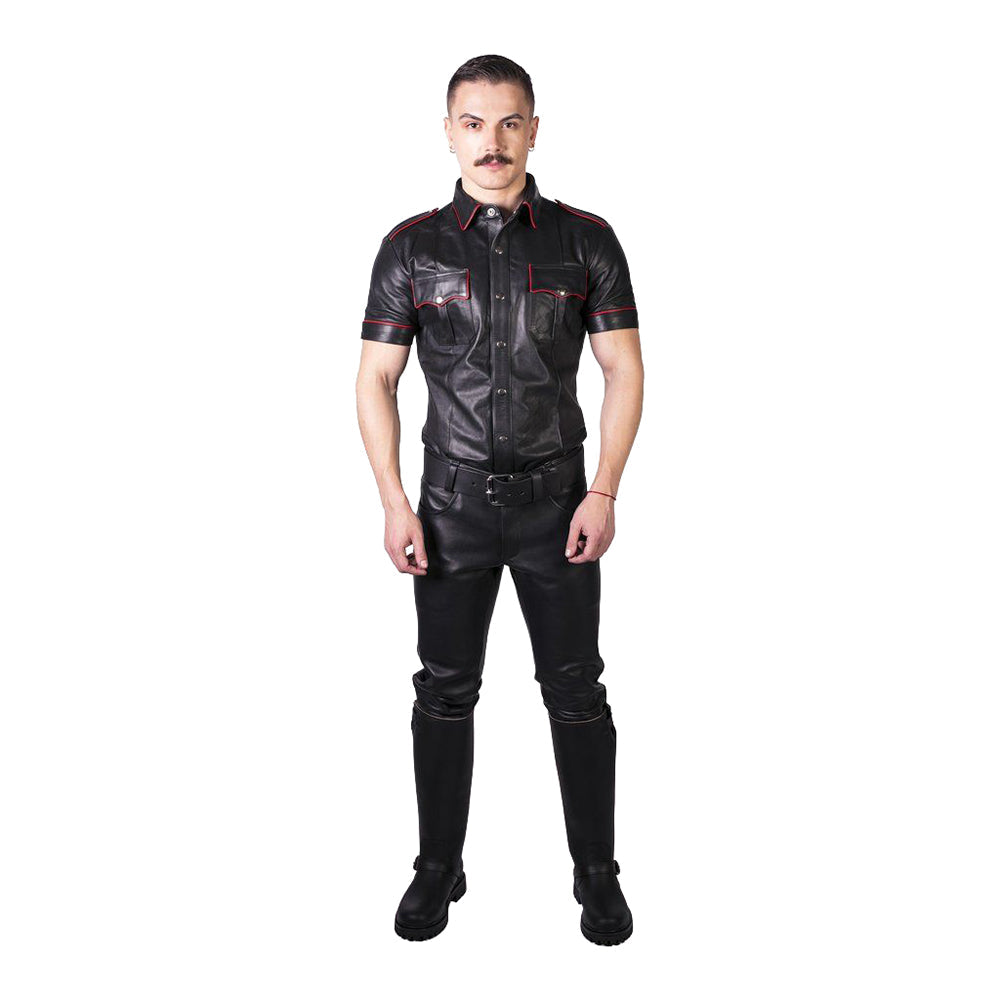 Prowler RED Leather Jeans Black 33 in.