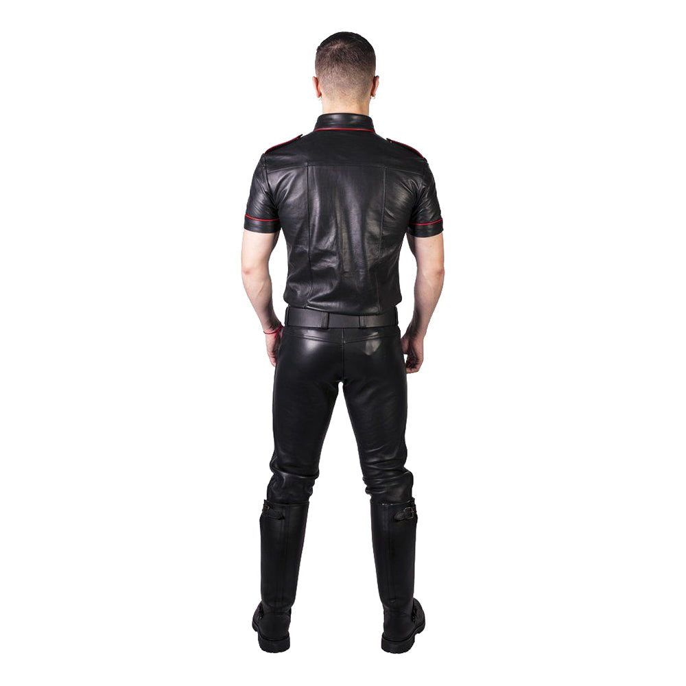 Prowler RED Leather Jeans Black 35 in.