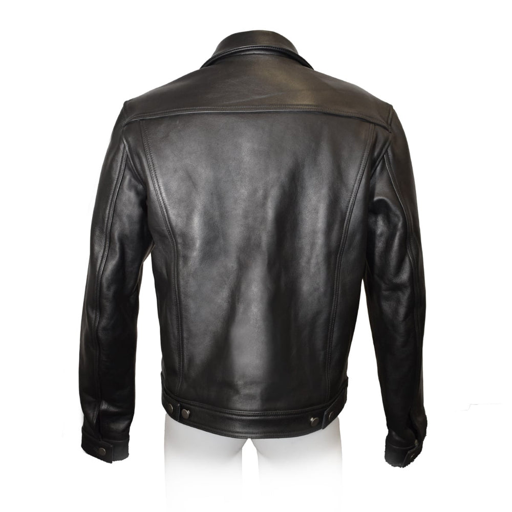 Prowler RED Leather Trucker Jacket M