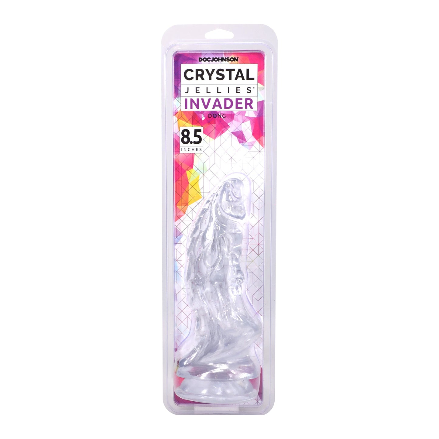 Crystal Jellies Invader 8.5 in. Dildo Clear