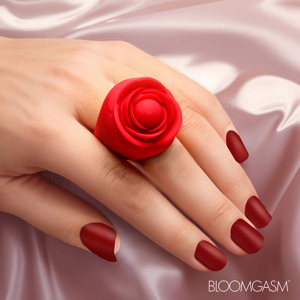Bloomgasm Rose Ring Discreet Finger Vibrator