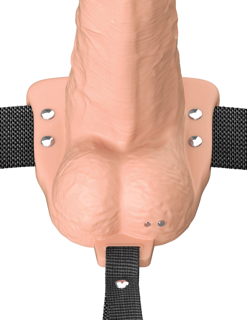 Fantasy X-Tensions Elite Vibrating Hollow Silicone Strap-On 6 in. Light