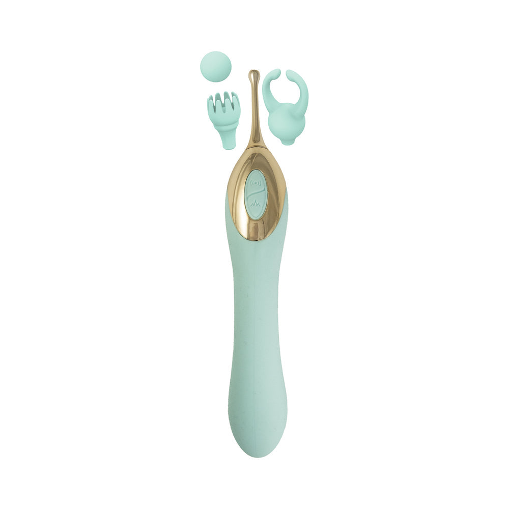 Gold Glam Tri-Tip Vibe Aqua