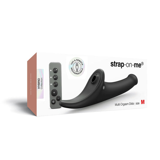 Strap-On-Me Multi Orgasm Dildo Medium Black - product photo