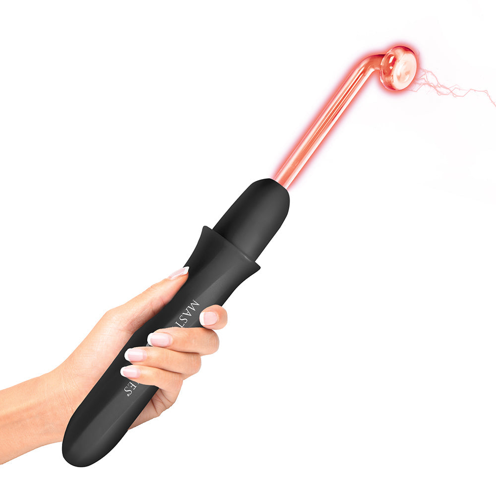 Master Series Elektra Rechargeable E-Stim Wand Black