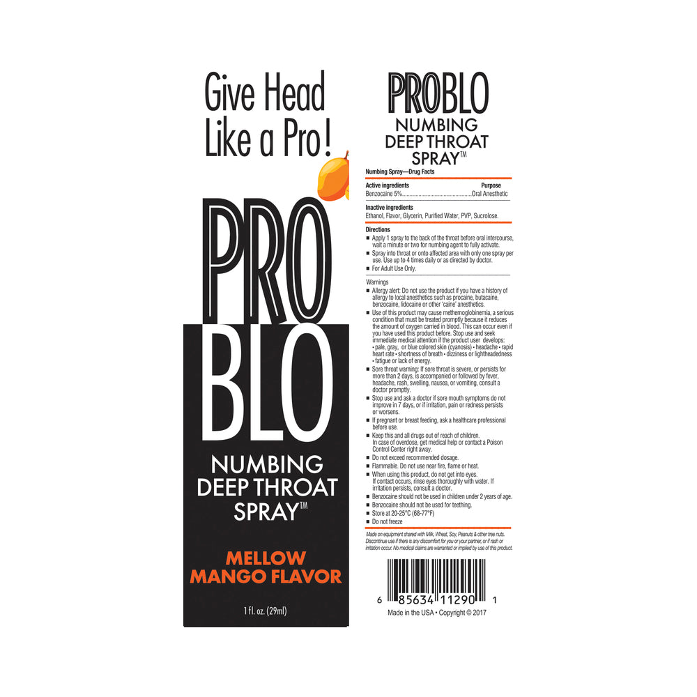 Problo Deep Throat Spray Mango 1 oz.