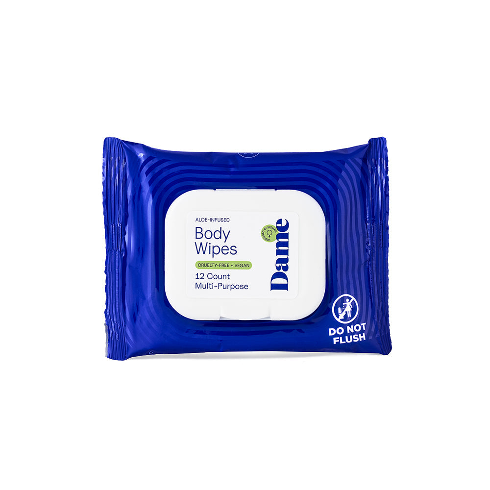 Dame Body Wipes 12ct Aloe & Cucumber