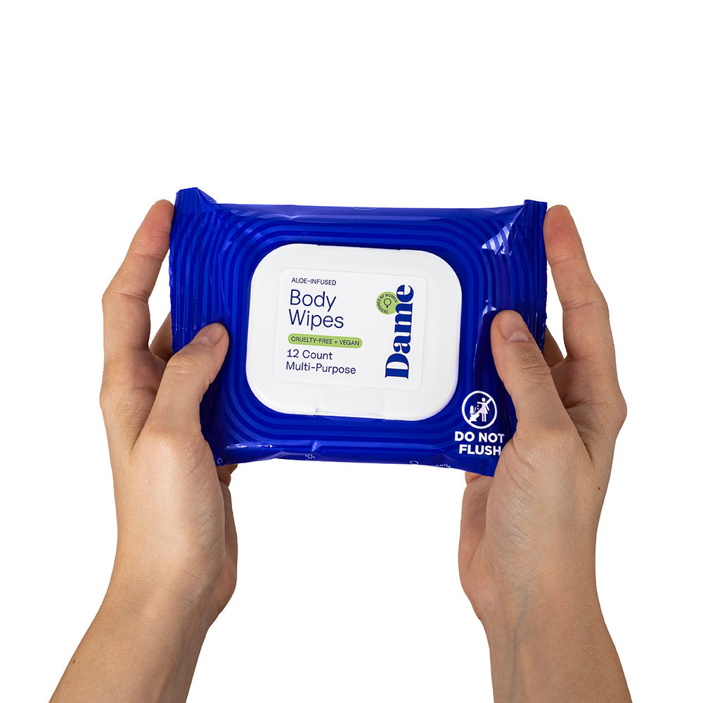 Dame Body Wipes 12ct Aloe & Cucumber