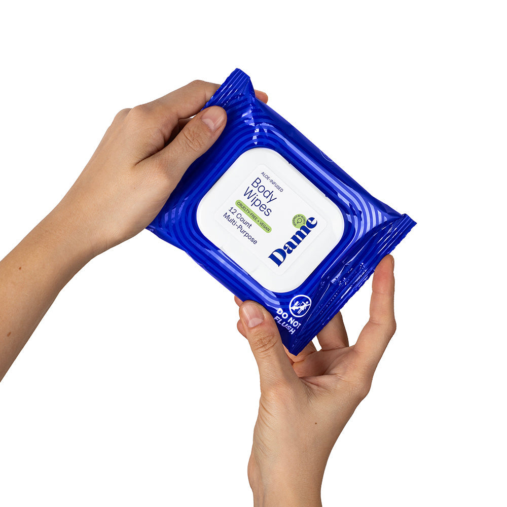 Dame Body Wipes 12ct Aloe & Cucumber