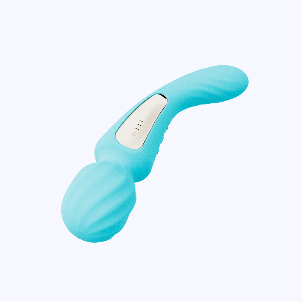 LELO SWITCH Double-Sided Wand Vibrator Aqua