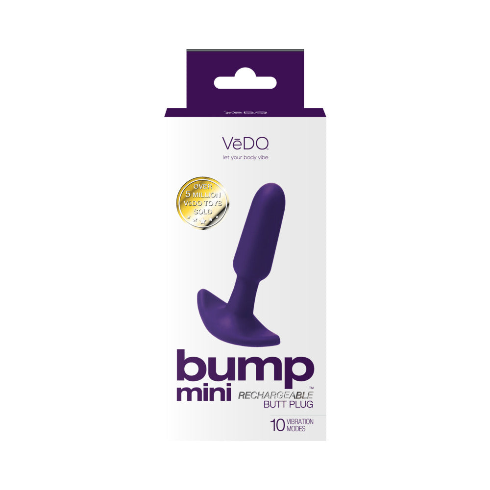 VeDO Bump Mini Rechargeable Anal Plug Purple