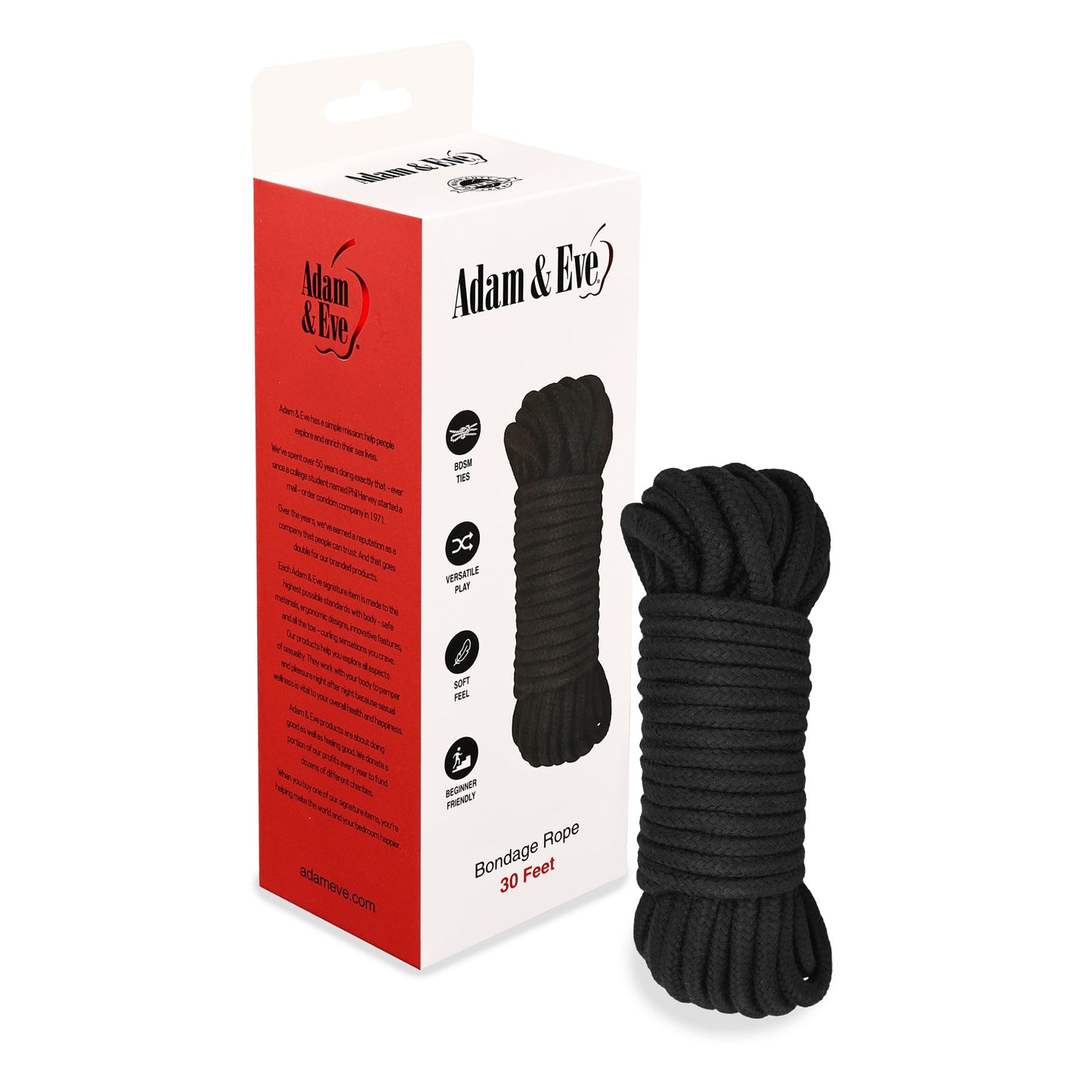 Adam & Eve Bondage Rope 30 ft.