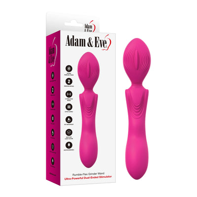 Adam & Eve Rumble-Flex Grinder Wand Ultra-Powerful Dual-Ended Stimulator