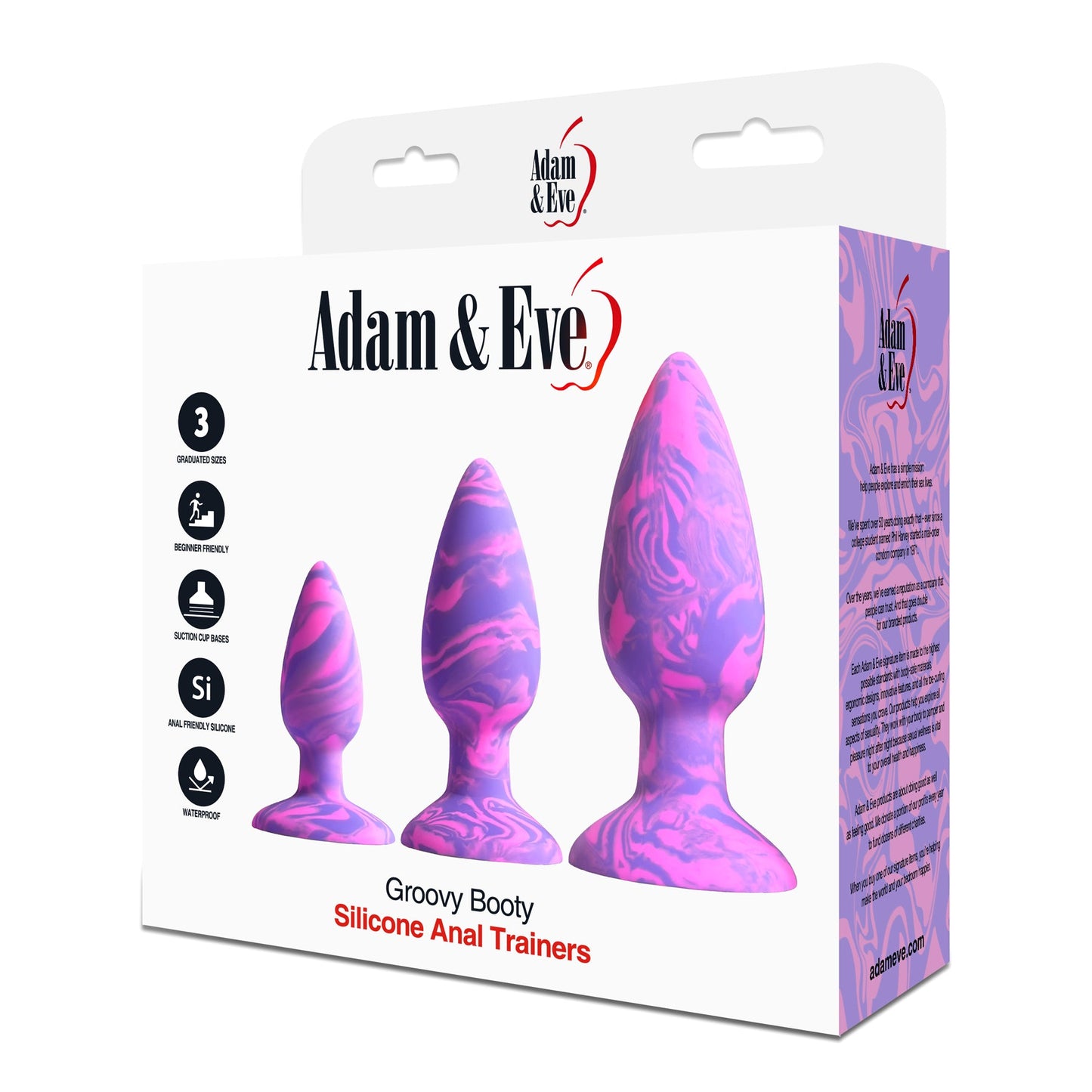 Adam & Eve Groovy Booty Silicone Anal Trainer Set