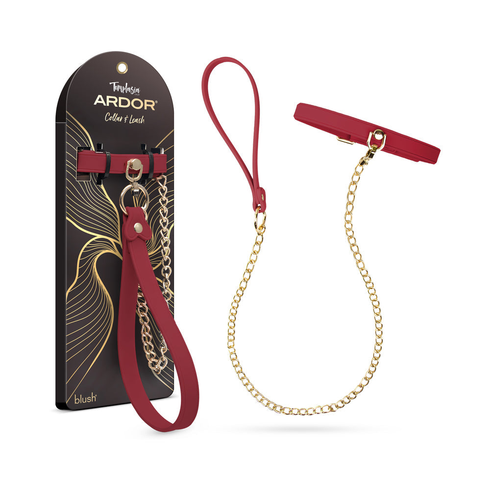Temptasia Ardor Collar & Leash Red