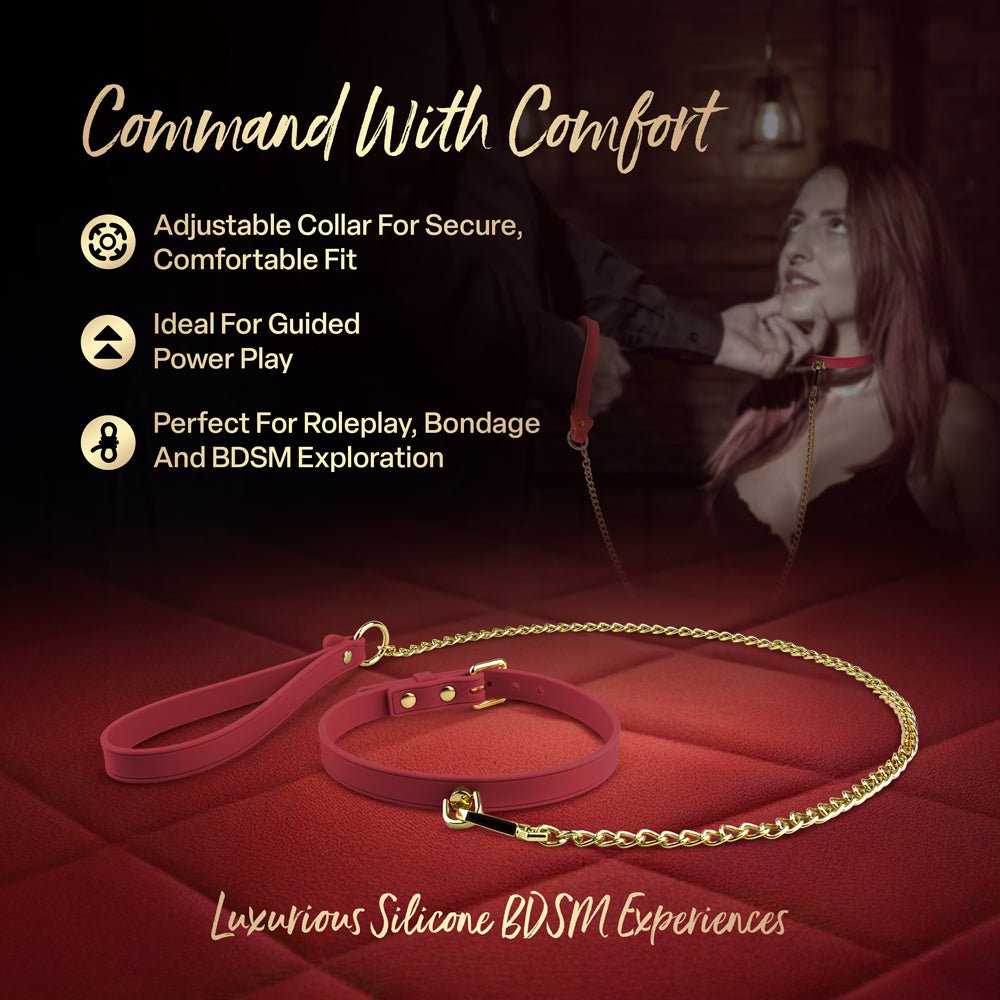 Temptasia Ardor Collar & Leash Red