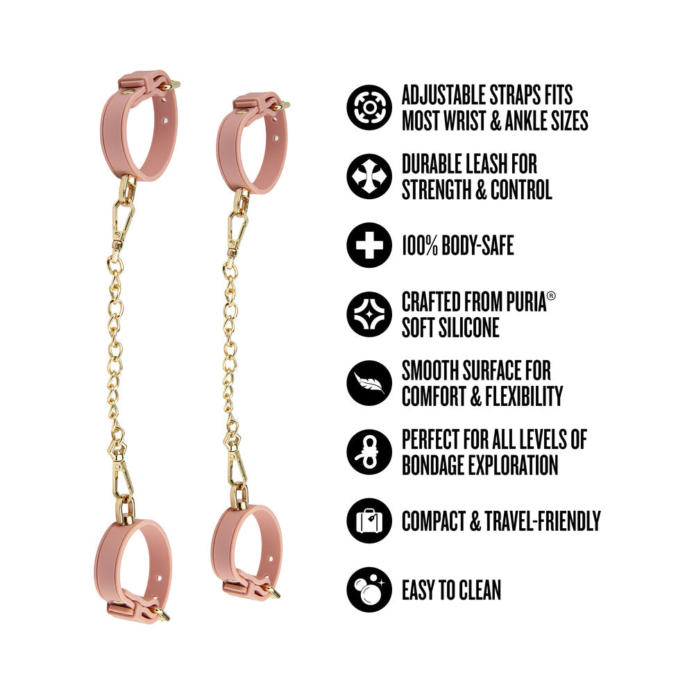 Temptasia Ardor Wrist & Ankle Restraints Pink
