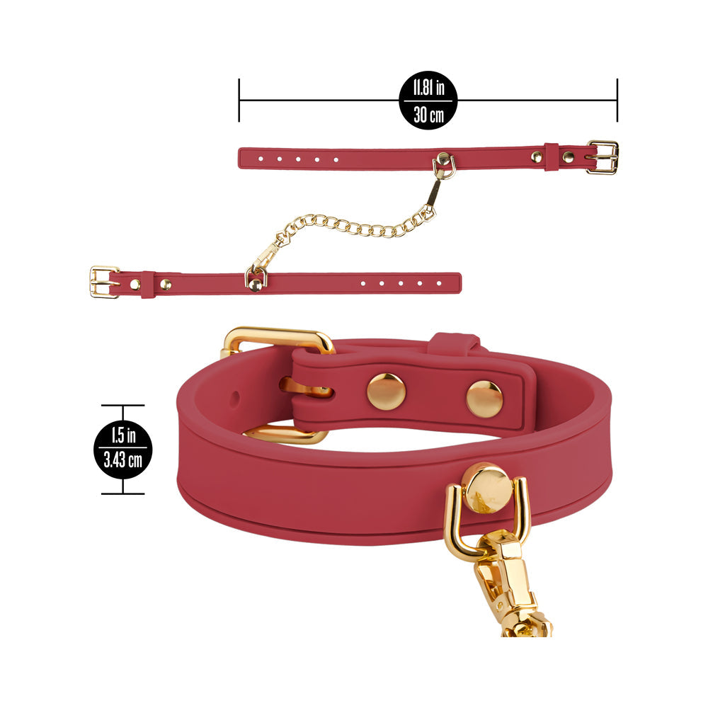 Temptasia Ardor Wrist & Ankle Restraints Red