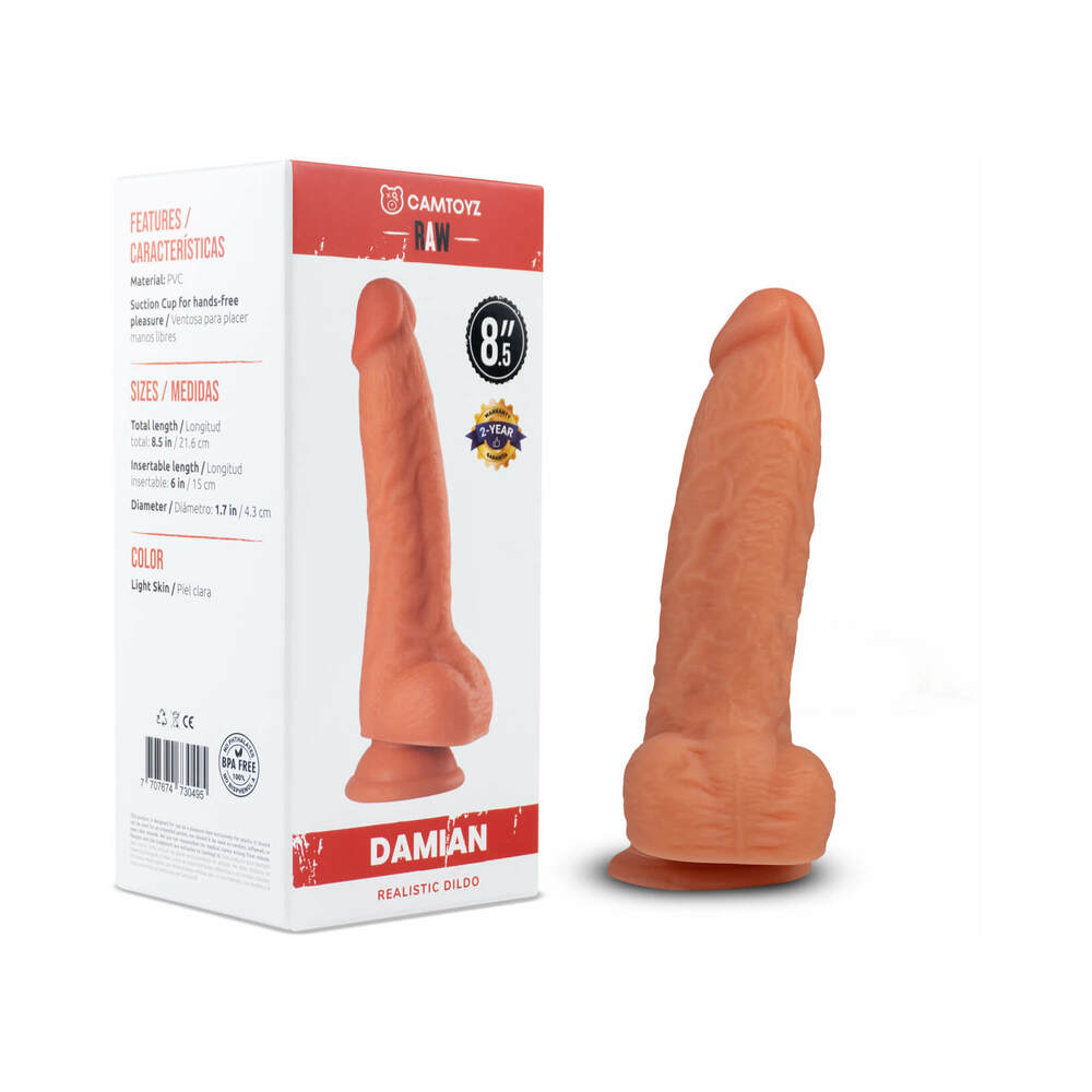 Camtoyz Raw Damian Realistic 8.5 in. Dildo