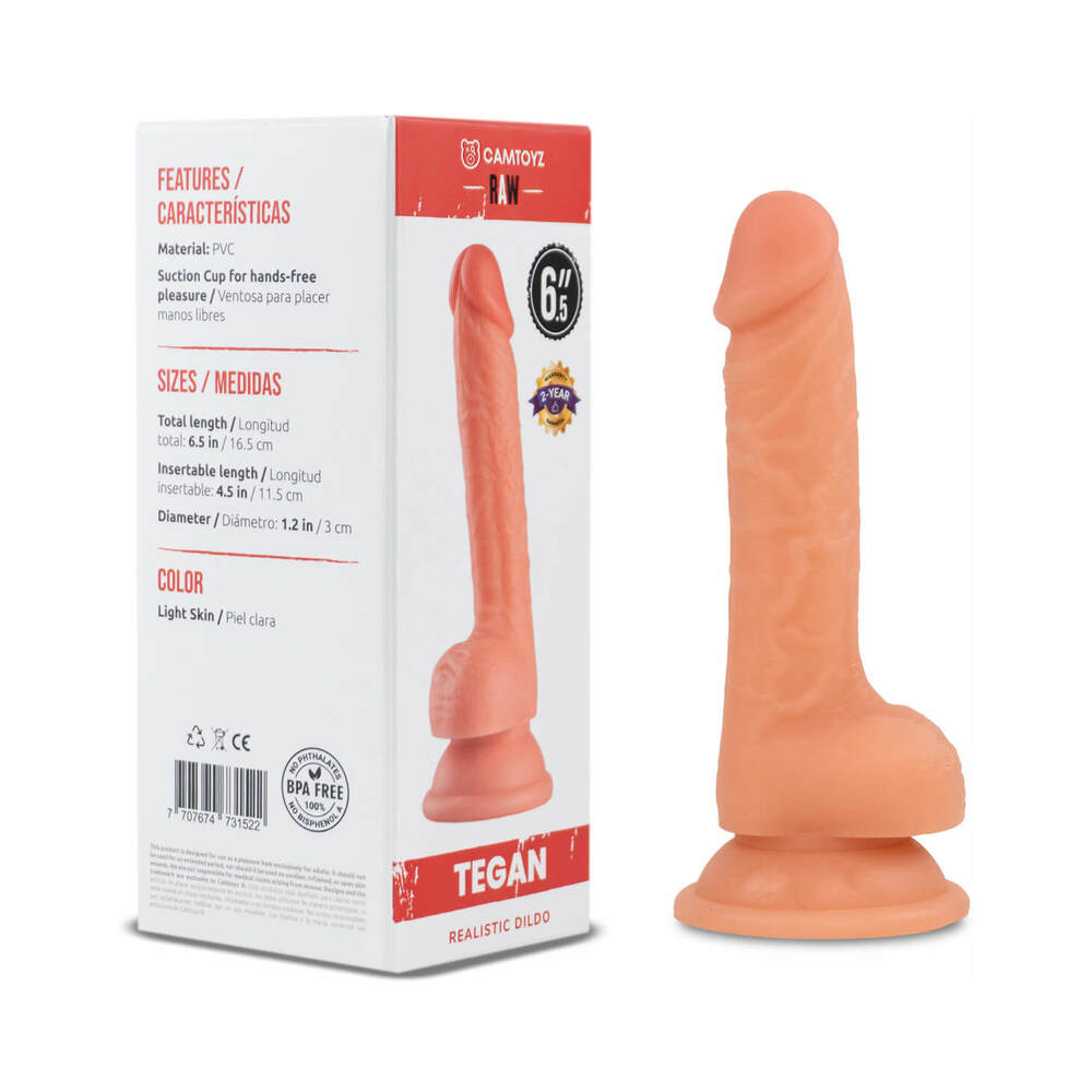 Camtoyz Raw Tegan Realistic 6.5 in. Dildo