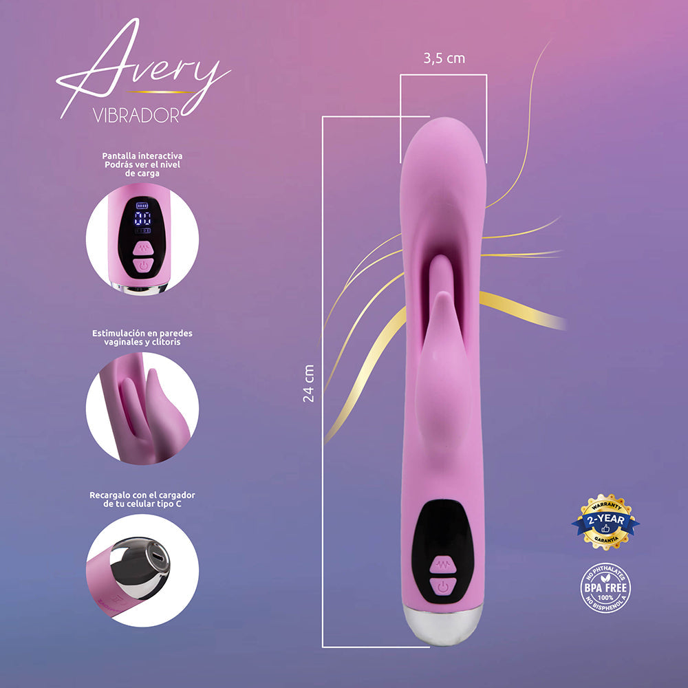 Camtoyz Rabbit Vibrator USB-C Charging Avery