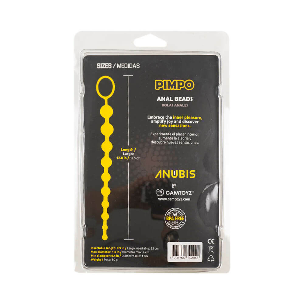 Camtoyz Black Pimpo Anal Beads