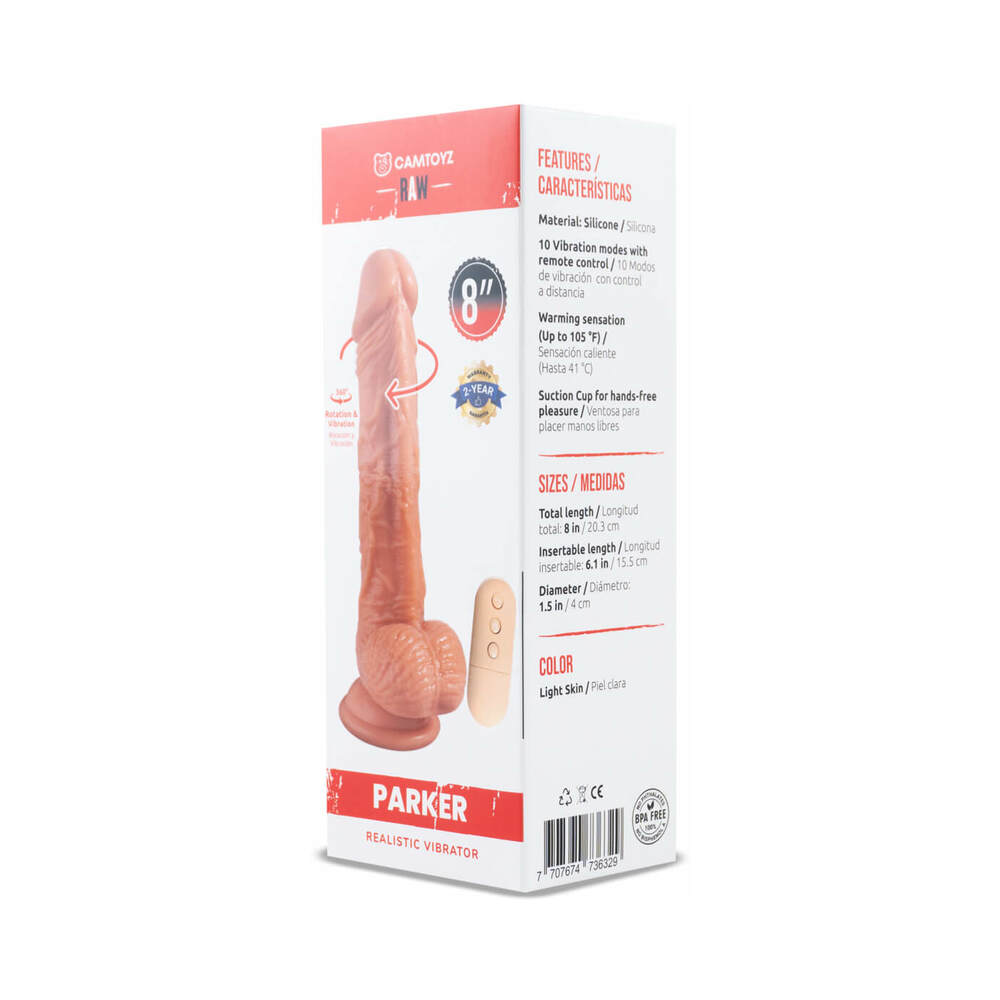 Camtoyz Raw Parker Realistic Vibrating Dildo