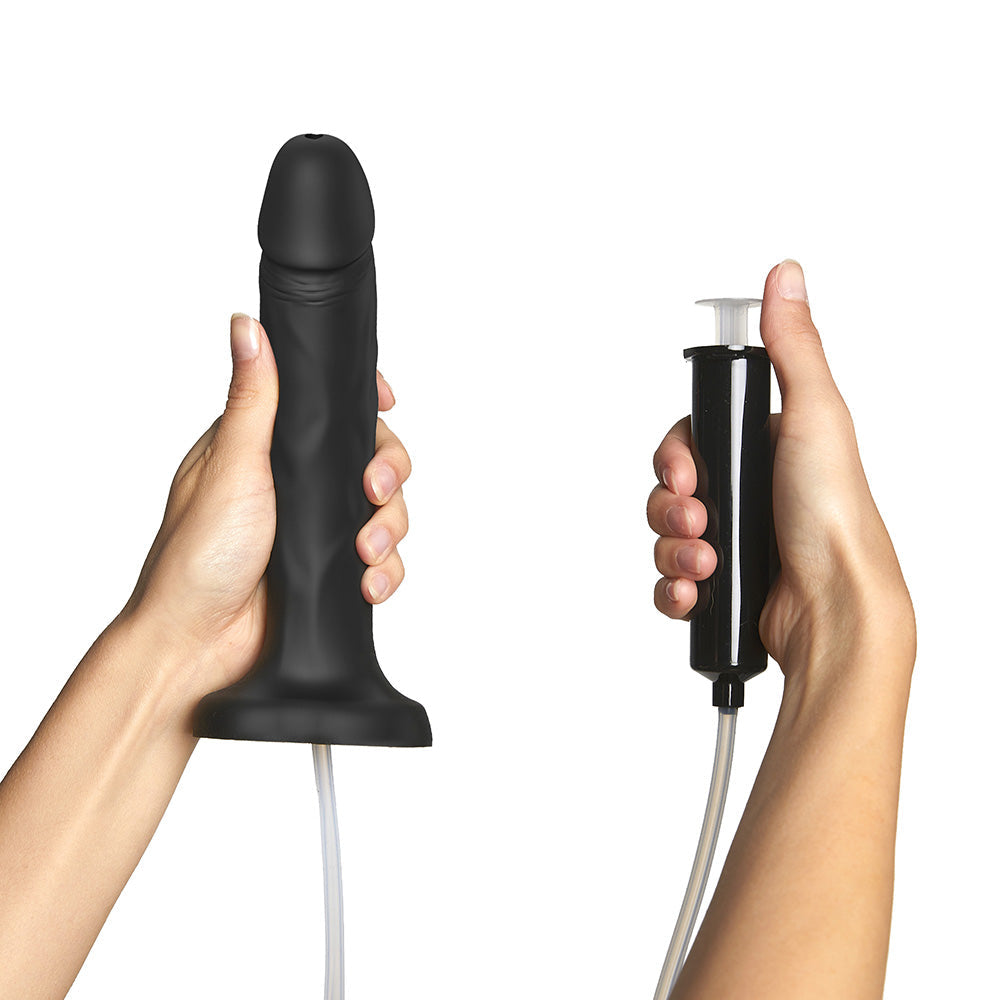 Strap-On-Me Squirting Cum Realistic Dildo Large Black