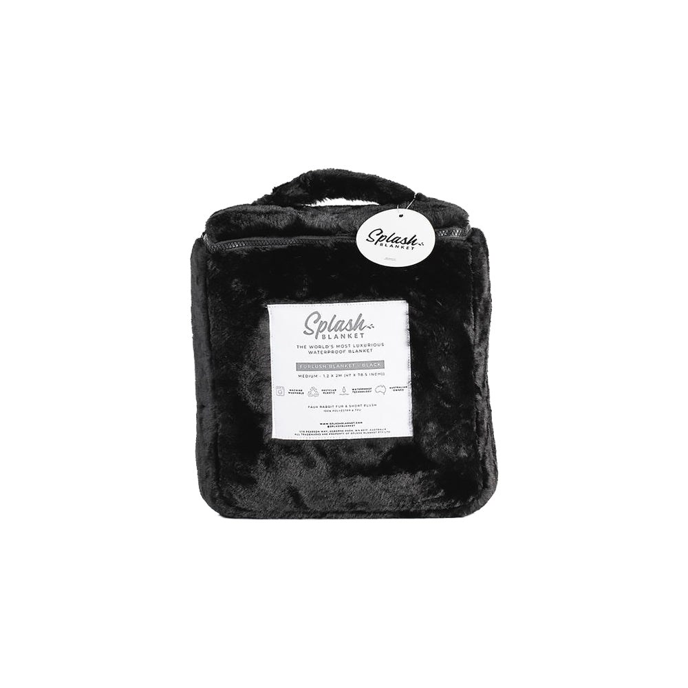 Splash Blanket Furlush Medium Black
