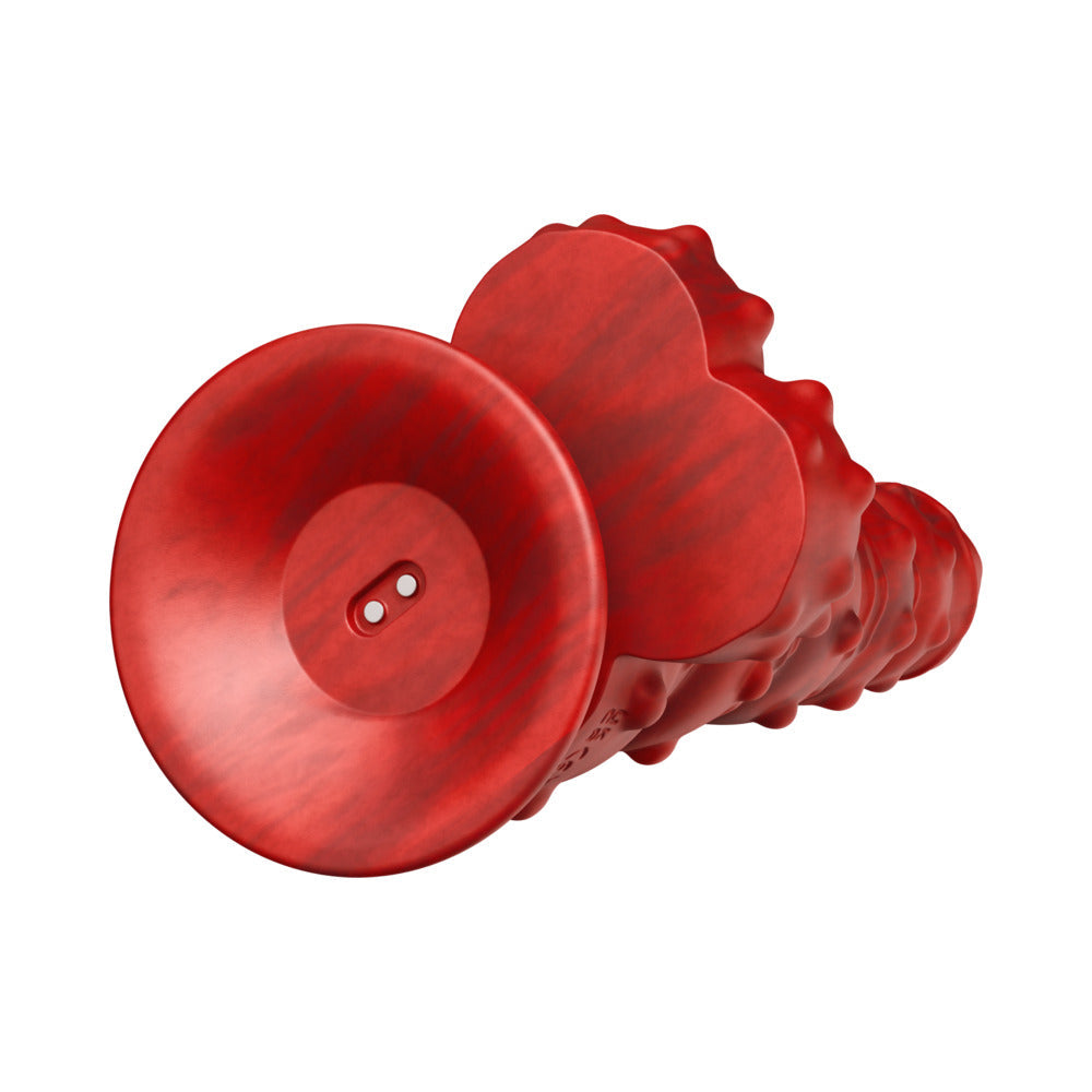 Tentra Rengol Studded Demon Thrusting Dildo Red