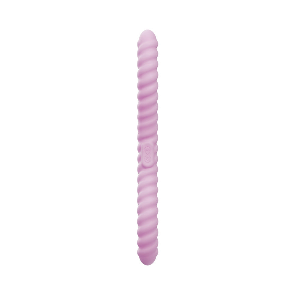 Tentra Cor Unicorn Horn Double-Ended Vibrating Dildo Pink