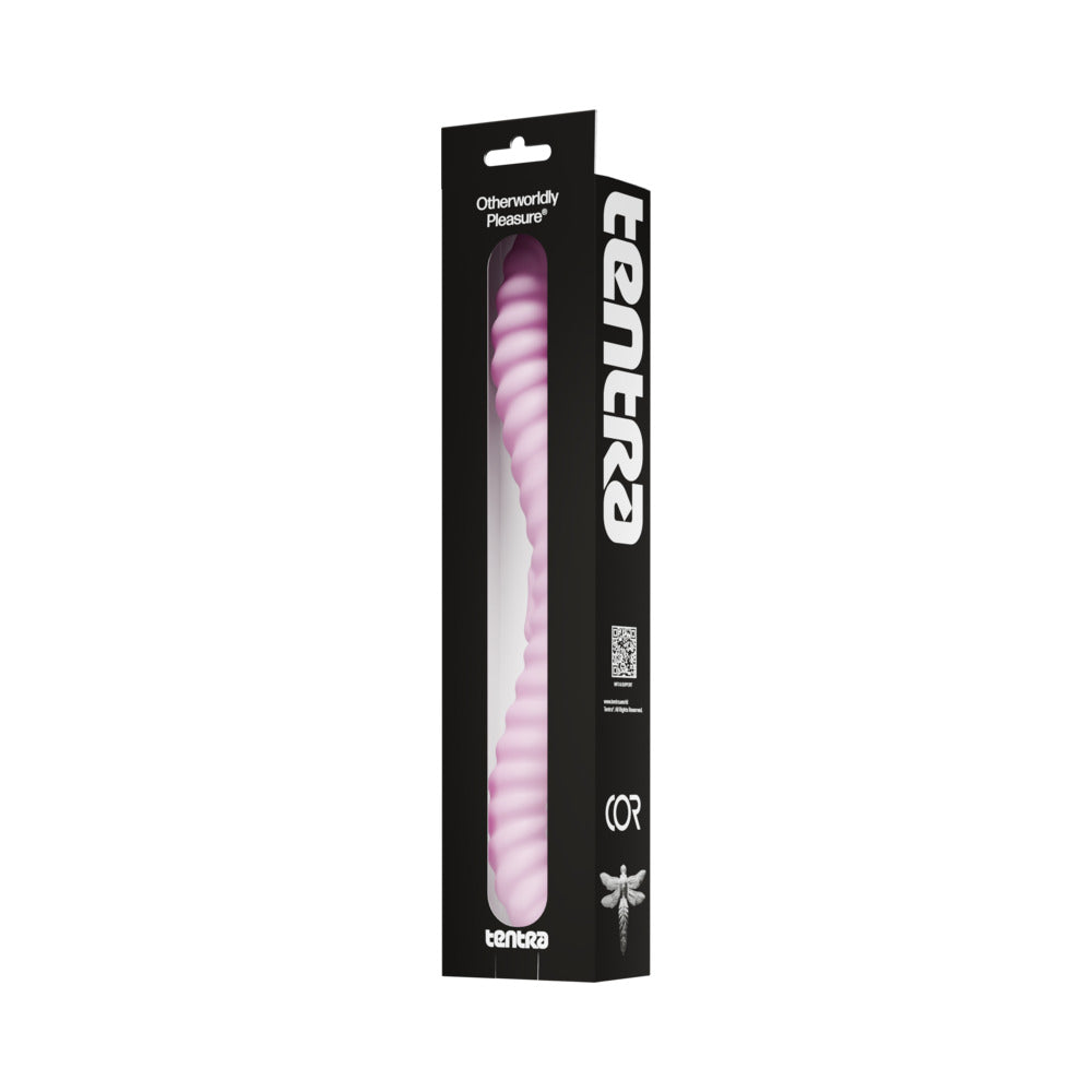 Tentra Cor Unicorn Horn Double-Ended Vibrating Dildo Pink