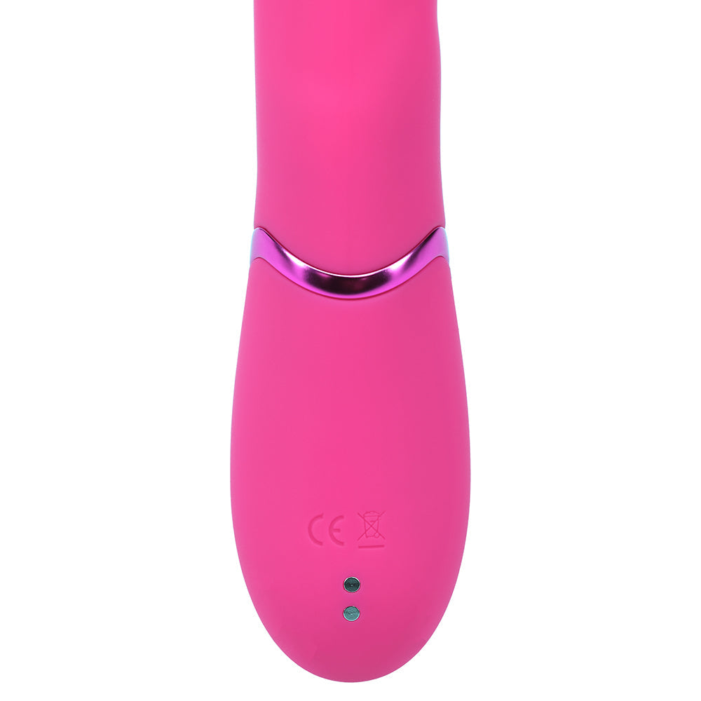 VIVE Fiore Rechargeable G-Spot Air Wave and Tapping Flared Clit Stimulator Pink
