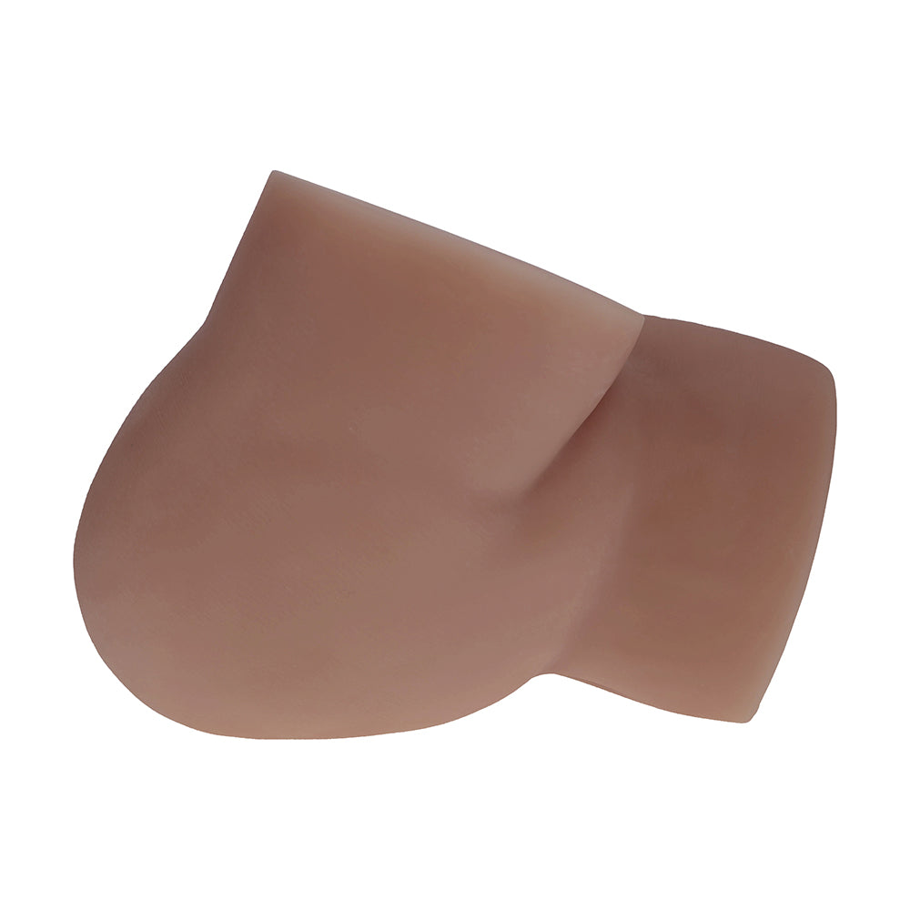 Xkin Bodyforms Kaya Bloom Dual Entry Vibrating Masturbator Brown