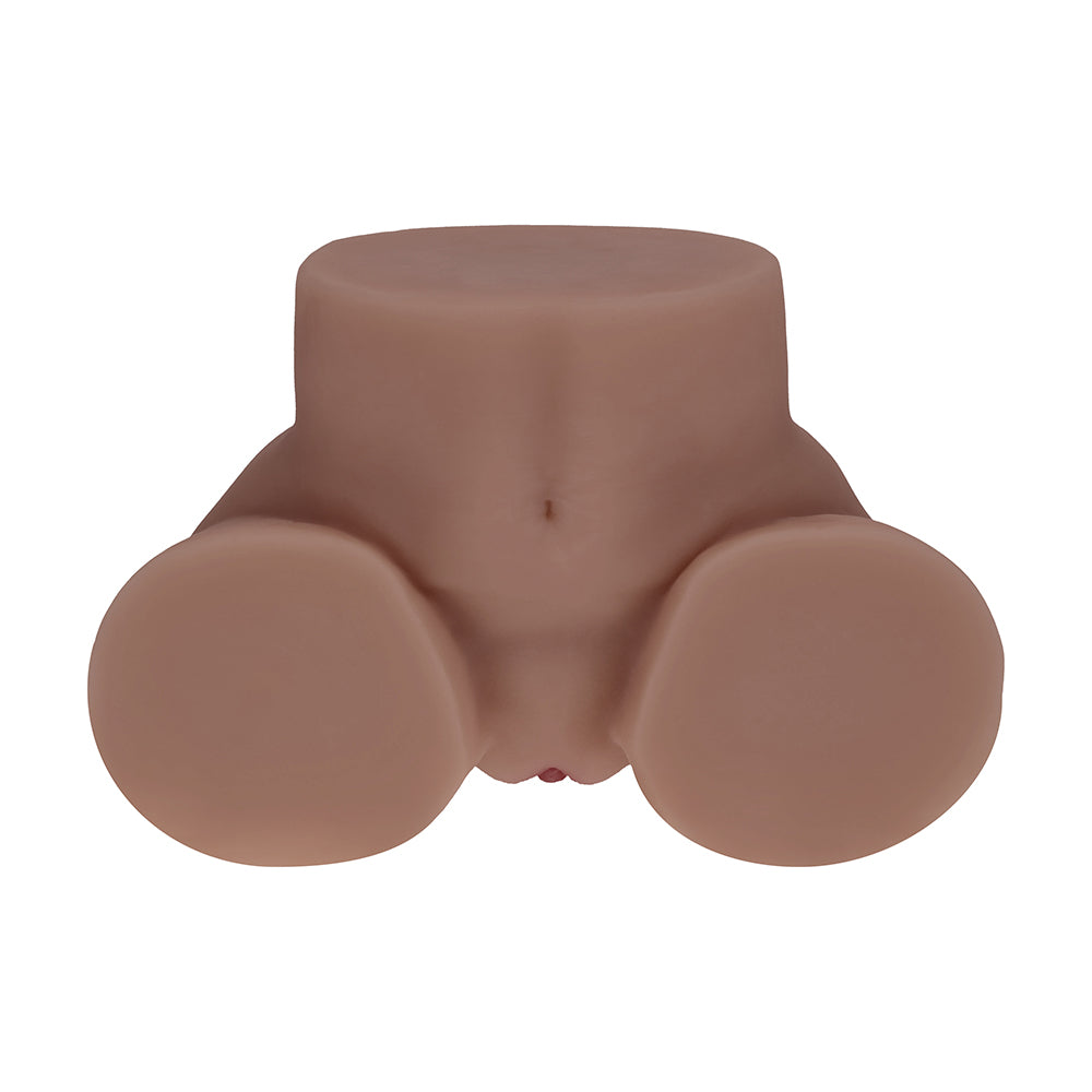 Xkin Bodyforms Kaya Bloom Dual Entry Vibrating Masturbator Brown