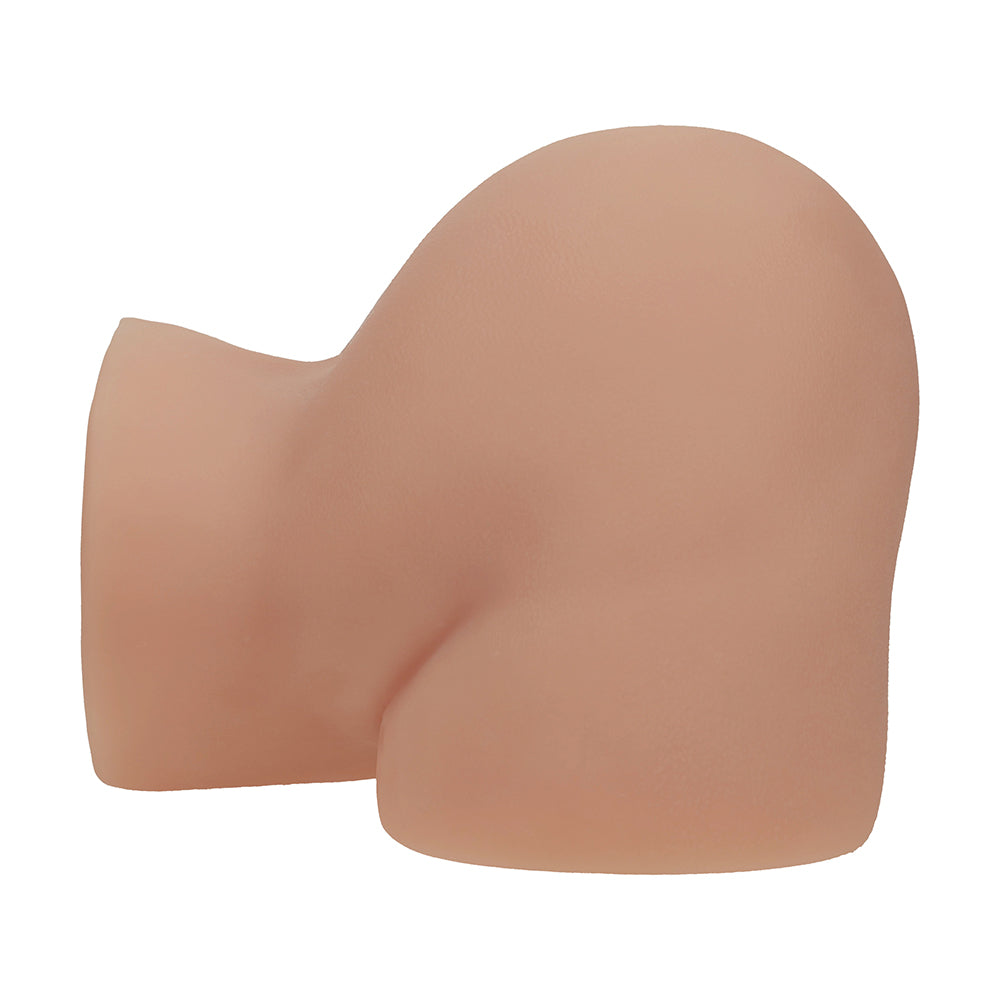 Xkin Bodyforms Lux Arden Dual Entry Vibrating Masturbator Tan