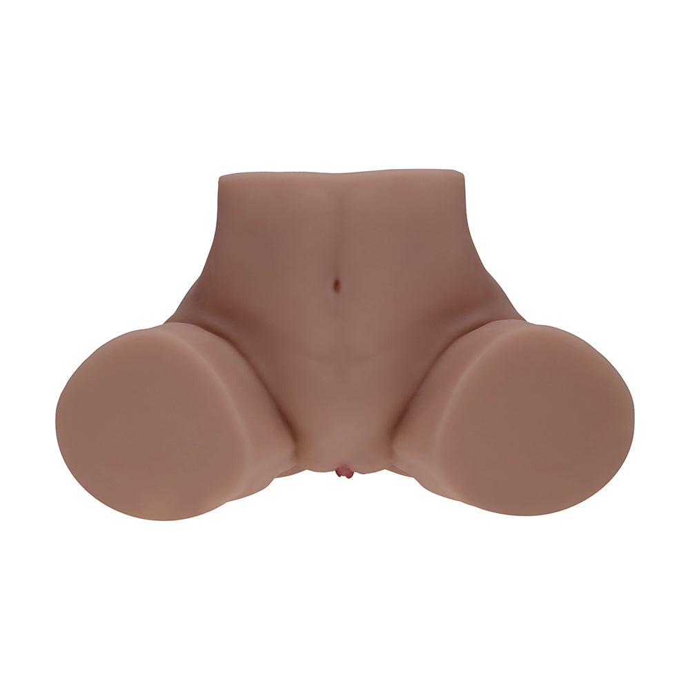 Xkin Bodyforms Clara Vossin Dual Entry Vibrating Masturbator Brown