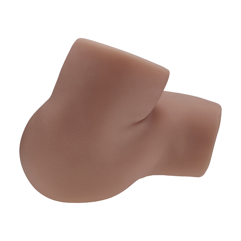 Xkin Bodyforms Clara Vossin Dual Entry Vibrating Masturbator Brown