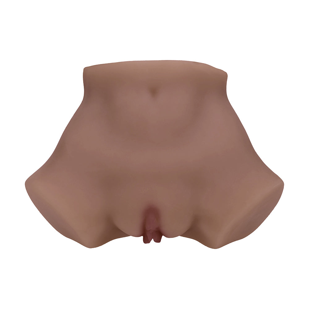 Xkin Bodyforms Eve Rhodes Dual Entry Vibrating Masturbator Brown