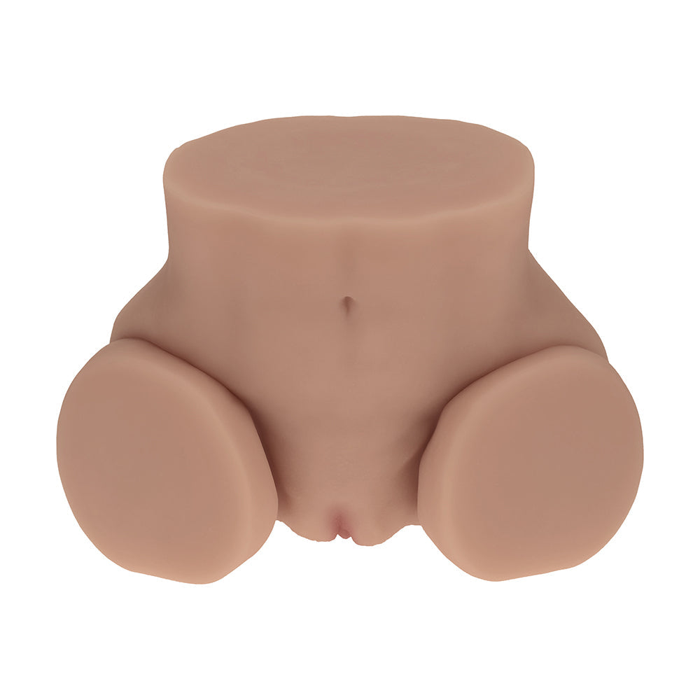 Xkin Bodyforms Nina Vale Dual Entry Vibrating Masturbator Tan