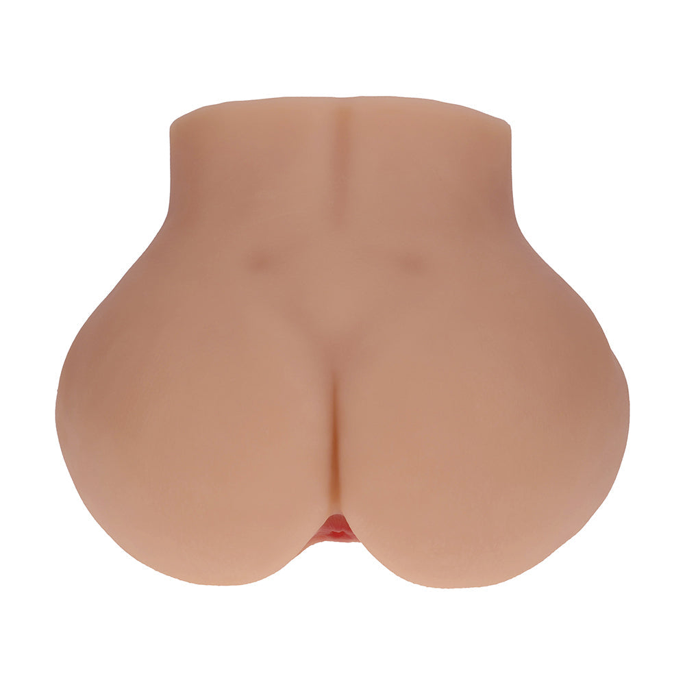 Xkin Bodyforms Nina Vale Dual Entry Vibrating Masturbator Tan