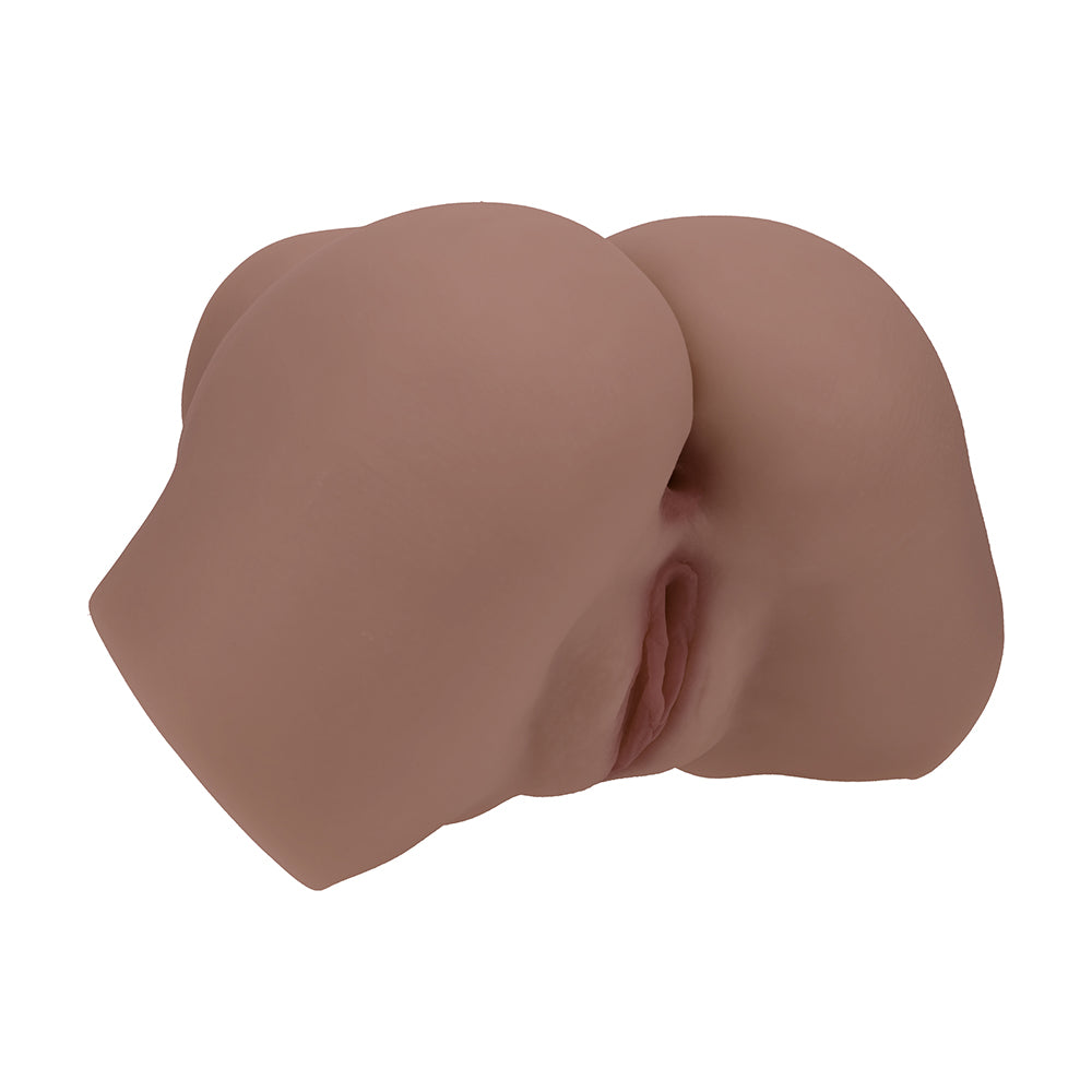 Xkin Bodyforms Layla Love Dual Entry Vibrating Masturbator Brown