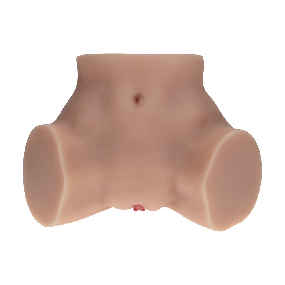 Xkin Bodyforms Valentina Vellure Dual Entry Vibrating Masturbator Tan