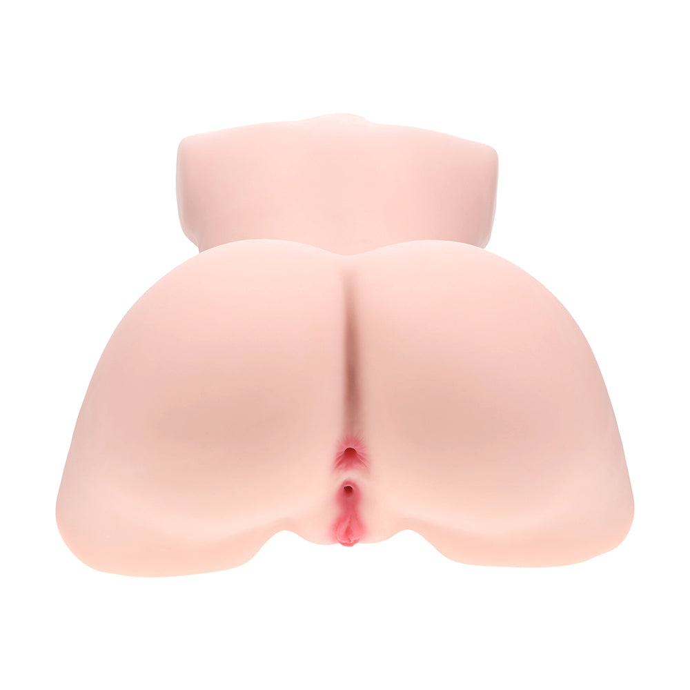 Xkin Bodyforms Aveline Luxe Dual Entry Vibrating Masturbator Beige