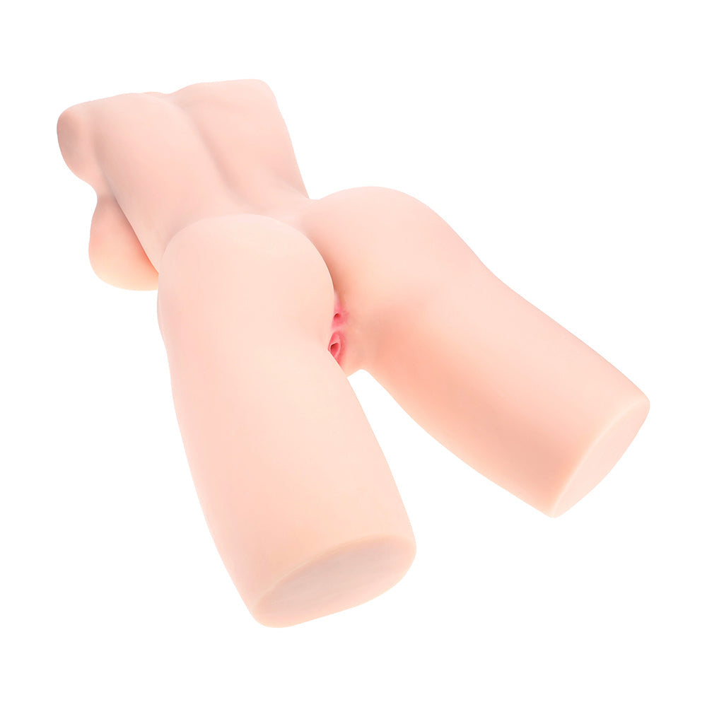 Xkin Bodyforms Lyla Rose Posable Dual Entry Vibrating Masturbator Beige